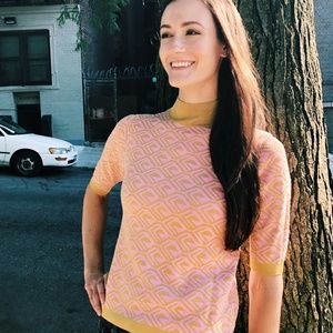 ASOS Pink 60s Retro Style Knit NWOT